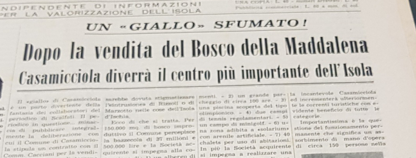 Casamicciola Bosco Maddalena 1960