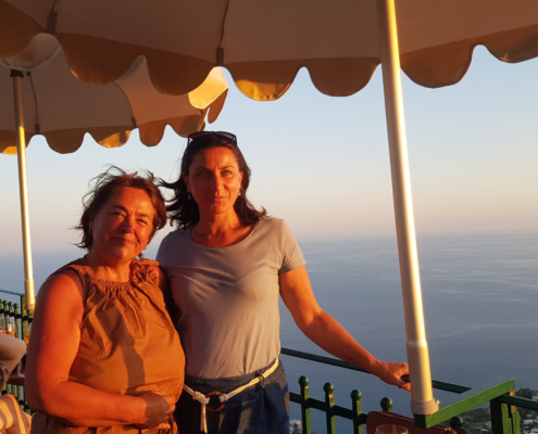 Pianta rossa a Ischia Ponte