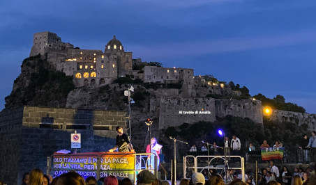 Ischia Ponte corteo Palestina